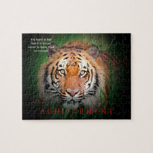 Puzzle Logro motivacional del tigre