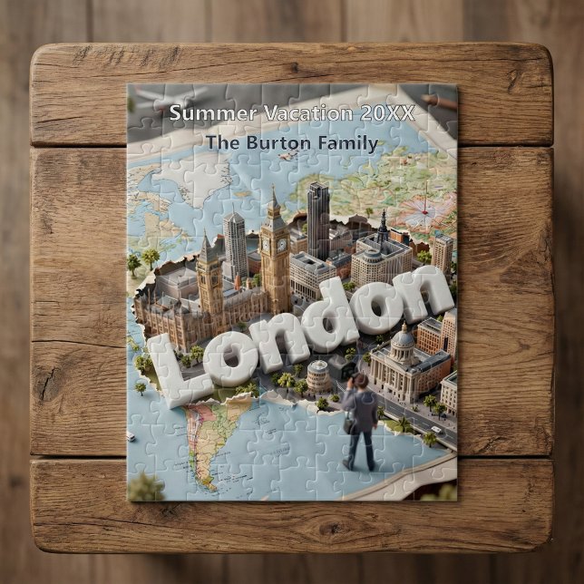 Puzzle London Family Vacation 3D Travel Trip Souvenir  (Subido por el creador)