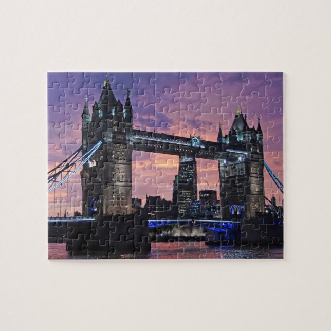 Puzzle London Tower Bridge Art Travel (Horizontal)