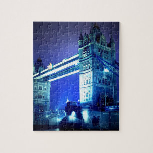 Puzzle London Tower Bridge y Blue Night