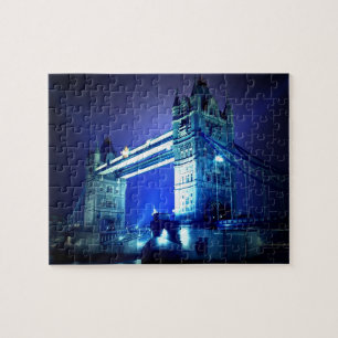 Puzzle London Tower Bridge y Blue Night