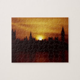 Puzzle Londres al atardecer - Parlamento - 8x10 - 110 pc