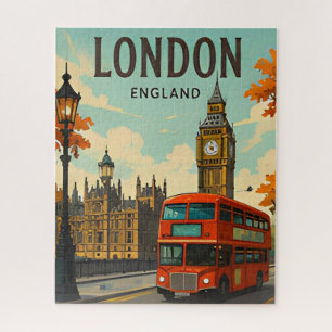 Puzzle Londres Inglaterra Big Ben Thames Paisaje Urbano