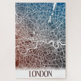 Puzzle Londres Inglaterra Reino Unido Mapa de la Ciudad V