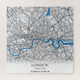 Puzzle Londres Inglaterra Reino Unido Mapa de la Ciudad V