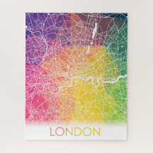 Londres Inglaterra Reino Unido Mapa de la Ciudad V