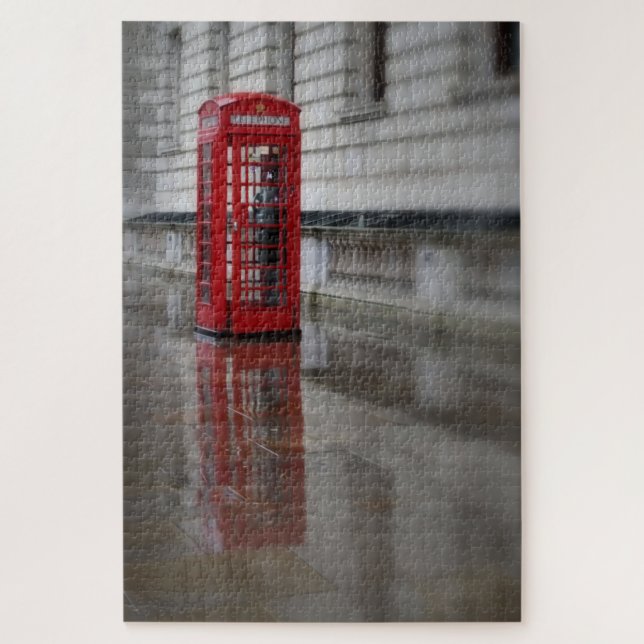 Puzzle Londres que llama - caja roja del teléfono - 20x30 (Vertical)