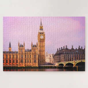 Puzzle Londres y Big Ben Clock, Westminster/Inglaterra