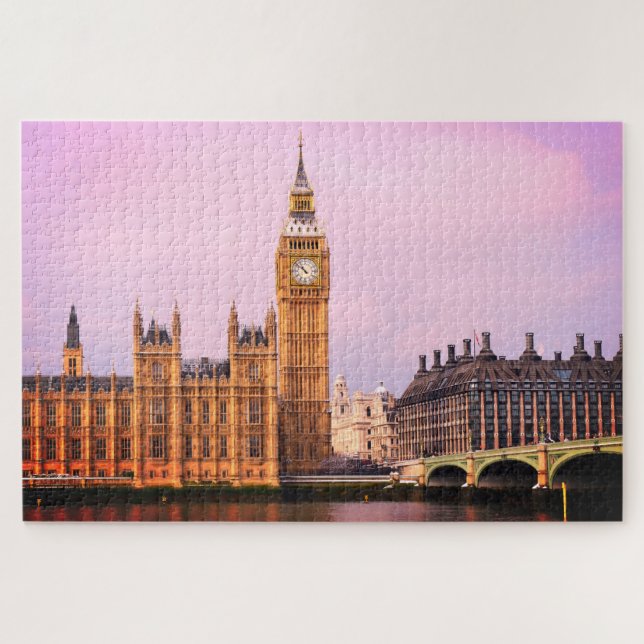 Puzzle Londres y Big Ben Clock, Westminster/Inglaterra (Horizontal)