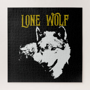 Puzzle Lone Wolf Male Sigma Minimalista moderno