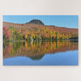 Puzzle Long Pond en otoño, Westmore, Vermont