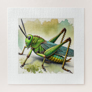 Puzzle Longhorned Grasshopper Katydid 270824IREF244 - Wat