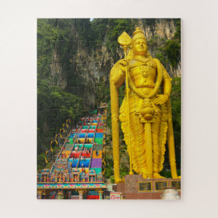 Puzzle Lord Murugan & stairs at Batu Caves 2