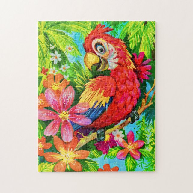 Puzzle loro colorido brillante (Vertical)