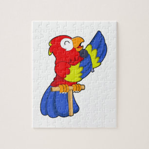 Puzzle Loro como cantante con micrófono