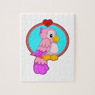Puzzle Loro con corazón