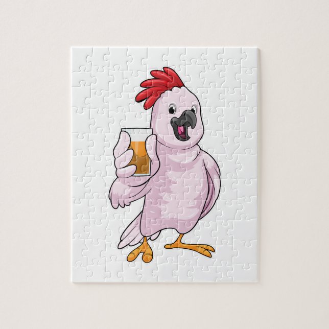 Puzzle Loro con jugo (Vertical)