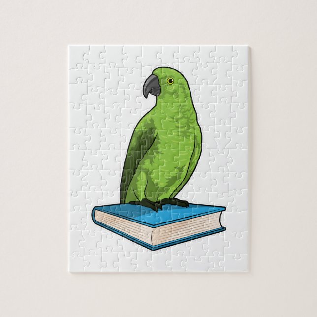 Puzzle Loro con libro (Vertical)