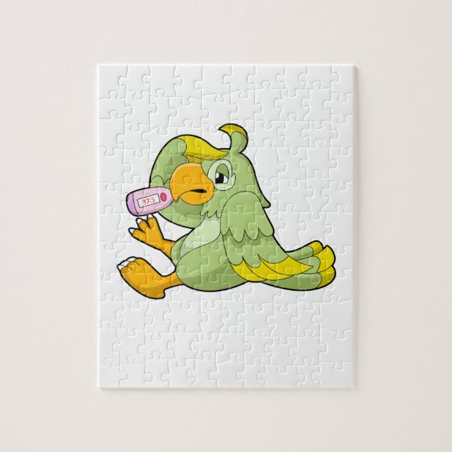 Puzzle Loro con termómetro clínico (Vertical)