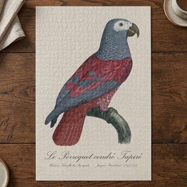 Puzzle Loro Gris Africano Factor Rojo Psittacus Erithacus (African Grey Parrot Red Factor Psittacus Erithacus. Jigsaw Puzzle)