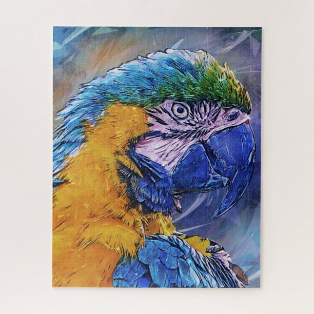 Puzzle Loro Guacamayo Azul (Vertical)