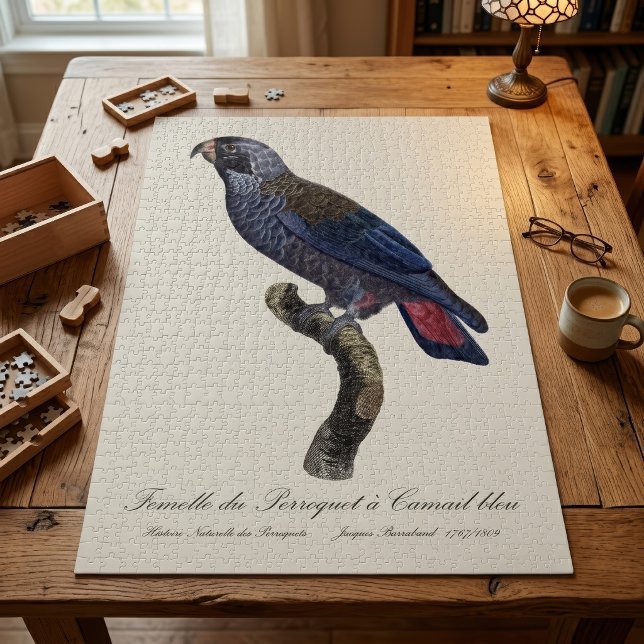 Puzzle Loro obscuro o Pionus obscuro, Pionus fuscus (Dusky Parrot or Dusky Pionus, Pionus fuscus. Jigsaw Puzzle)