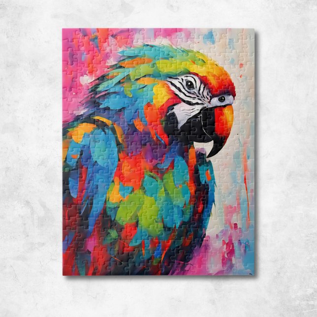 Puzzle Loro Vibrante  (Subido por el creador)
