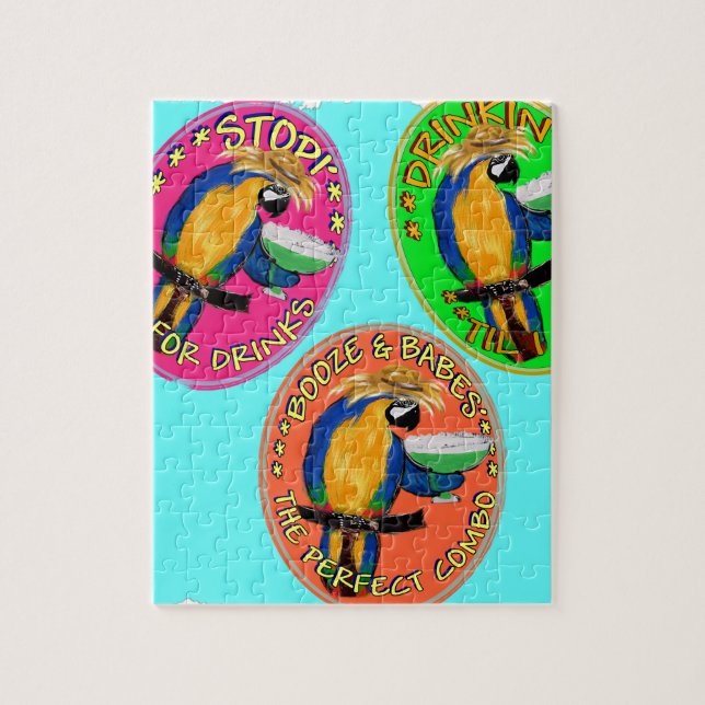 PUZZLE LOROS BORRACHOS (Vertical)