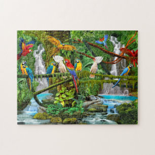 PUZZLE LOROS EN PARAISE