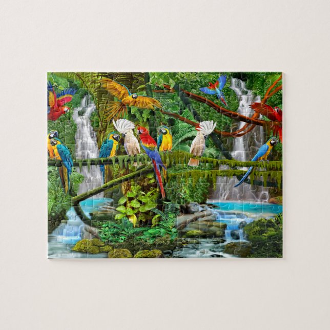 PUZZLE LOROS EN PARAISE (Horizontal)