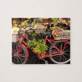 Puzzle Los agricultores comercializan bicicletas