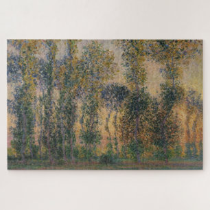 Puzzle Los álamos de Claude Monet en Giverny, amanecer (1