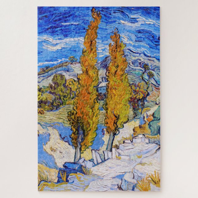 Puzzle Los álamos de Saint-Rémy, Van Gogh (Vertical)