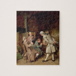 Puzzle Los amantes del arte, o el pintor, 1860 (el panel)