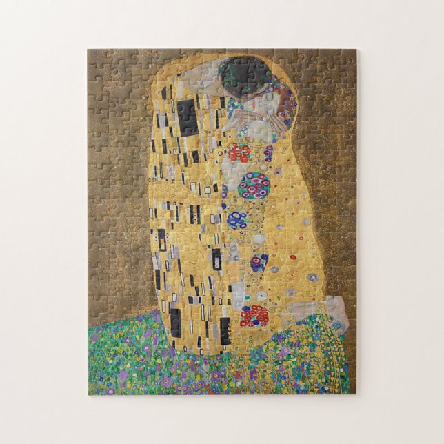 Puzzle Los amantes del beso Der Kuss por Gustav Klimt (Vertical)