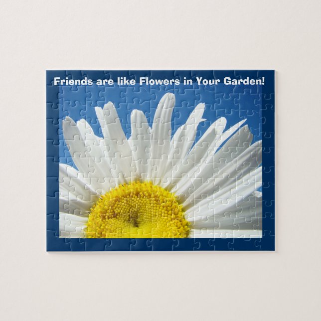 Puzzle ¡Los amigos son como las flores en tu jardín! (Horizontal)