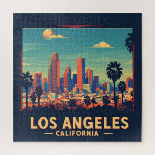 Puzzle Los Ángeles California Viaje Retro