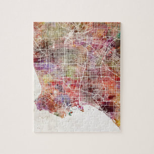 Puzzle Los Ángeles map