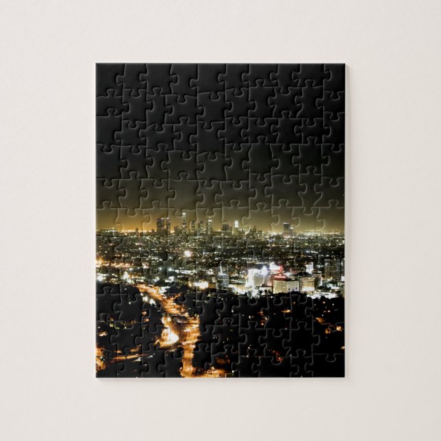 Puzzle Los Ángeles, noche hermosa de CA (Vertical)