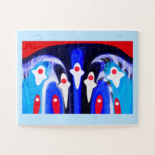 Puzzle Los ángeles que caen (Horizontal)