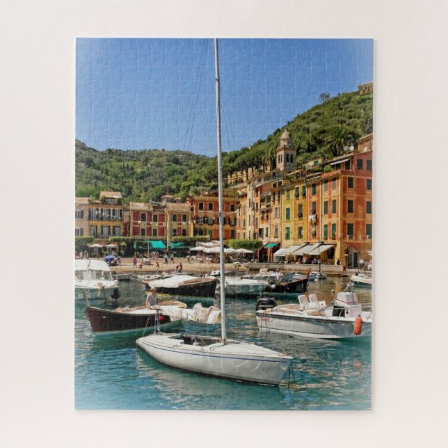 Puzzle Los barcos de Portofino, Italia - 16 x 20 pulgadas (Vertical)