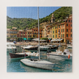 Puzzle Los barcos de Portofino, Italia - 20 x 20 pulgadas