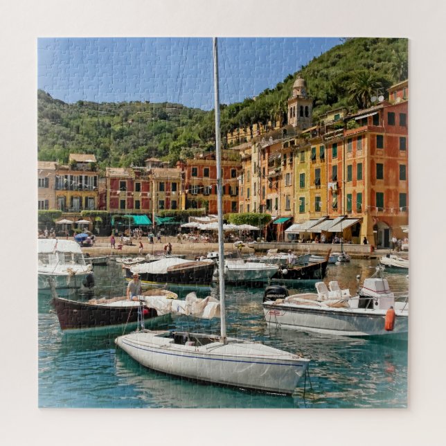Puzzle Los barcos de Portofino, Italia - 20 x 20 pulgadas (Vertical)