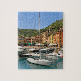 Puzzle Los barcos de Portofino, Italia - 8 x 10 pulgadas
