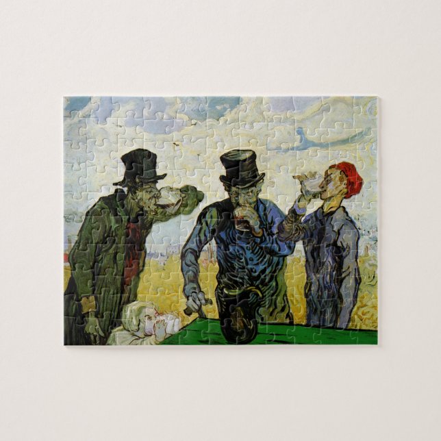 Puzzle Los bebedores por Vincent van Gogh (Horizontal)