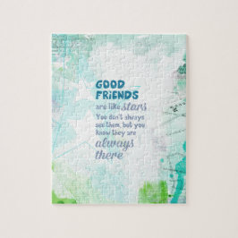 Puzzle Los buenos amigos son como las estrellas