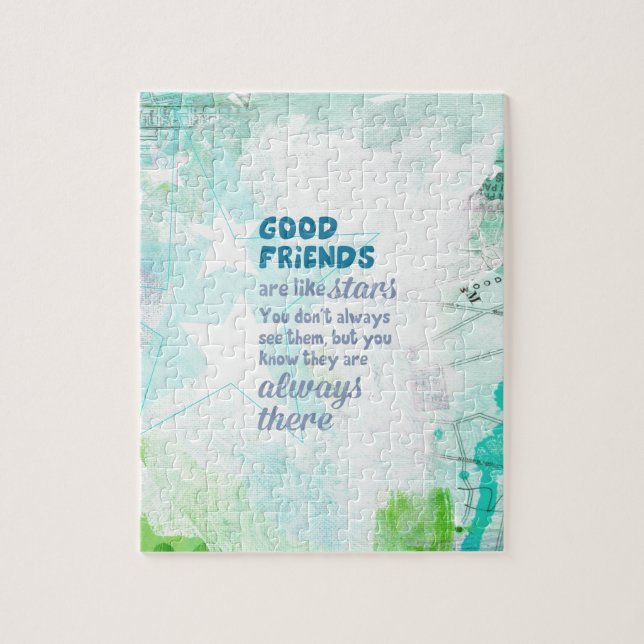 Puzzle Los buenos amigos son como las estrellas (Vertical)