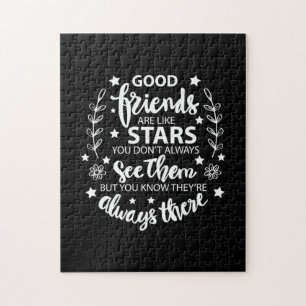 Puzzle Los buenos amigos son como las estrellas