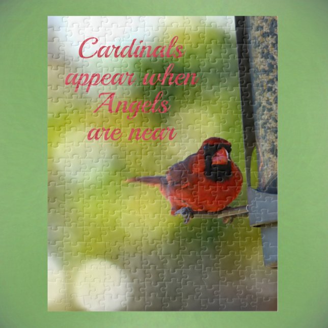 Puzzle Los cardenales aparecen cuando los ángeles están c (Subido por el creador)