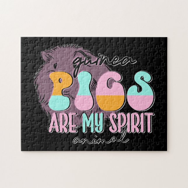 Puzzle Los cerdos de Guinea son mi animal espiritual (Horizontal)